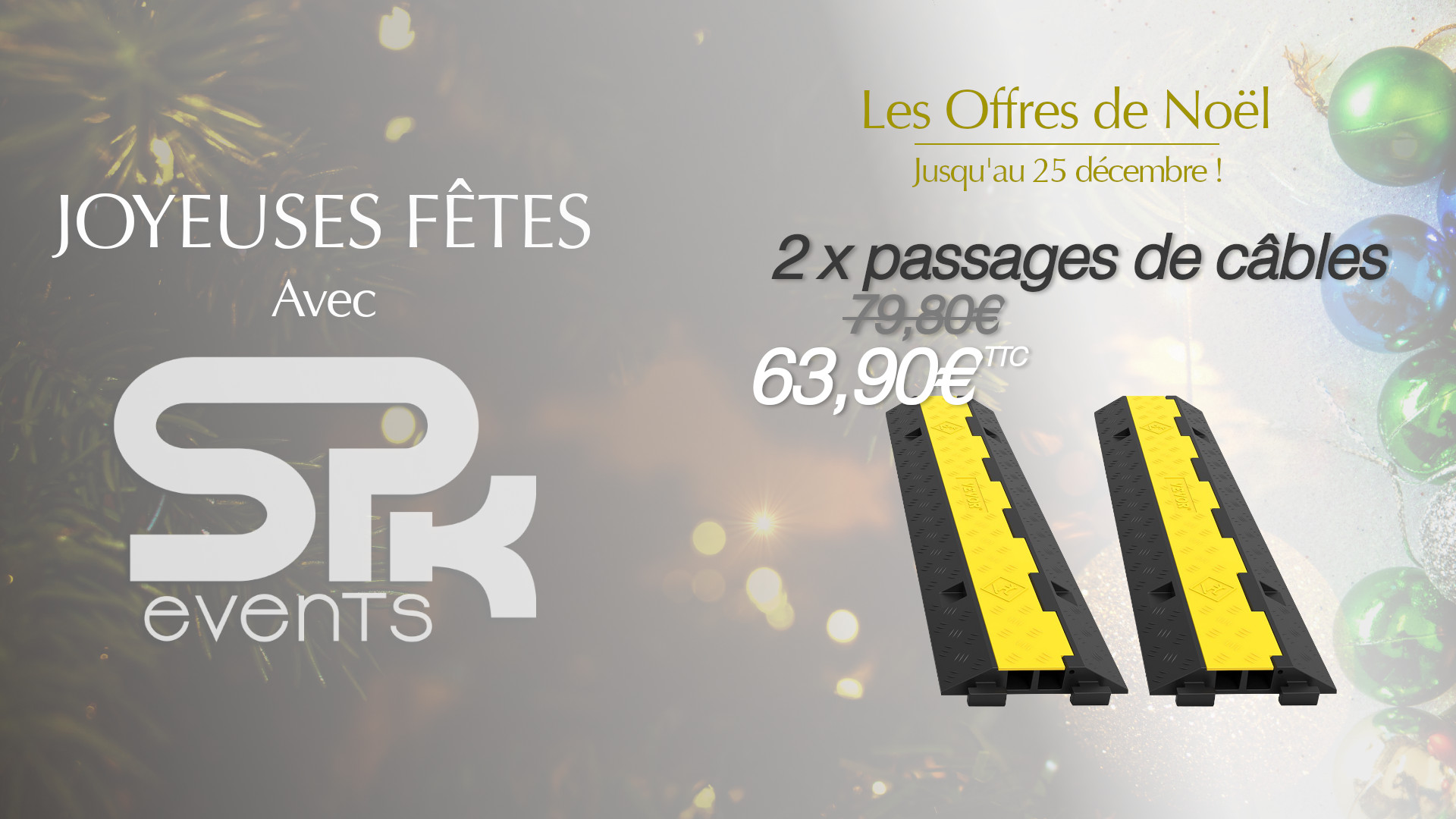 Offre noel - 2x Passage de câble