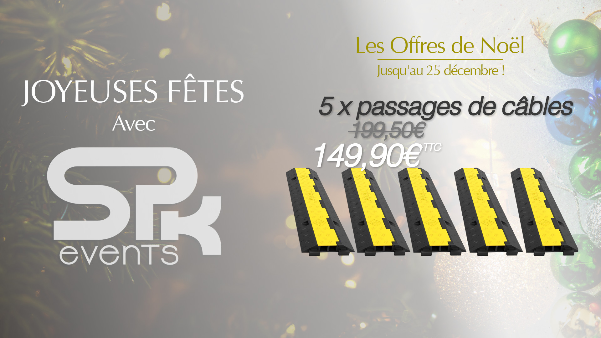 Offre noel - 5x Passage de câble
